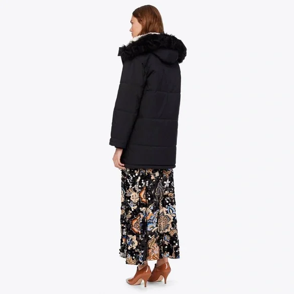 NWT Tory Burch Canvas Aaron Parka Puffer Coat Size S